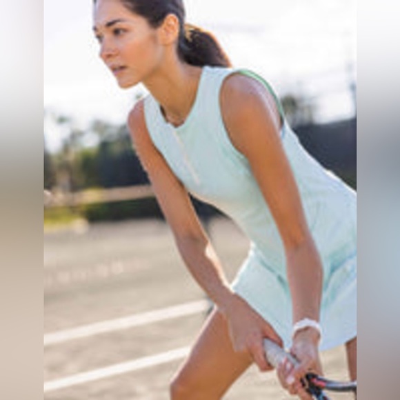 NWT. Southern Tide. Brenna Zip Front Performance Dress. Tennis. Golf. UPF 50+ - Picture 4 of 10